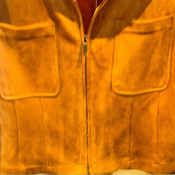 BAGATELLE COLLECTION NY LG STREETWEAR SPORTY JACKET POCKETS ZIPS SUEDE FEEL - Picture 7 of 8